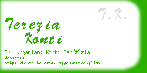 terezia konti business card